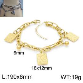 Stainless Steel Gold-plating Bracelet