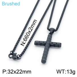 Stainless Steel Black-plating Necklace