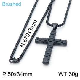 Stainless Steel Black-plating Necklace