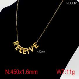 SS Gold-Plating Necklace