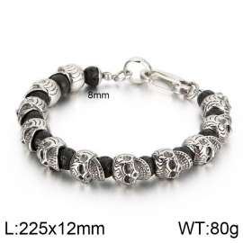 Stainless Skull Bracelet