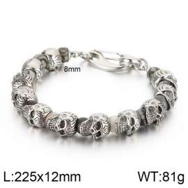 Stainless Skull Bracelet