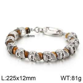 Stainless Skull Bracelet