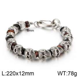 Stainless Skull Bracelet