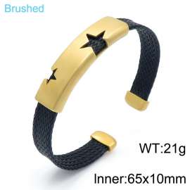 Stainless Steel Black-plating Bangle