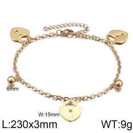 Anklet for Women Stainless Steel Silver Adjustable Foot Ankle Bracelet