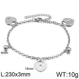 Infinity Anklet Bracelet Endless Love Symbol Charm Adjustable Large Bracelet