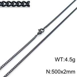 Stainless Steel Black-plating Necklace