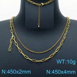 SS Gold-Plating Necklace