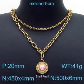 SS Gold-Plating Necklace