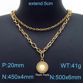 SS Gold-Plating Necklace