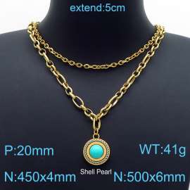 SS Gold-Plating Necklace