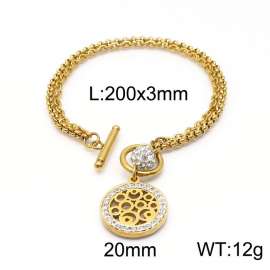 Stainless Steel Stone Bracelet