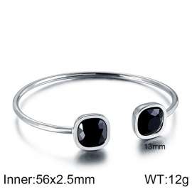 Stainless Steel Stone Bangle