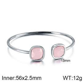 Stainless Steel Stone Bangle