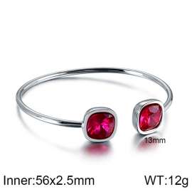 Stainless Steel Stone Bangle