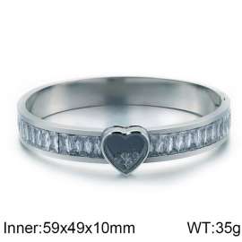 Stainless Steel Stone Bangle