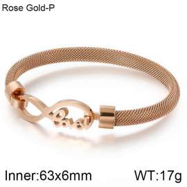 Stainless Steel Rose Gold-plating Bangle