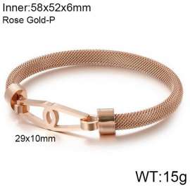 Stainless Steel Rose Gold-plating Bangle