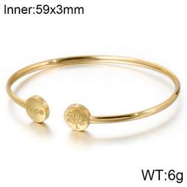 Stainless Steel Gold-plating Bangle