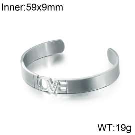 Stainless Steel Stone Bangle