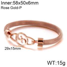 Stainless Steel Rose Gold-plating Bangle