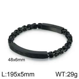 Stainless Steel Black-plating Bracelet