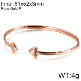 Stainless Steel Rose Gold-plating Bangle