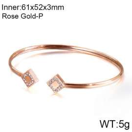 Stainless Steel Rose Gold-plating Bangle