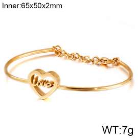 Stainless Steel Gold-plating Bangle