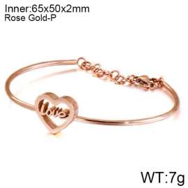 Stainless Steel Rose Gold-plating Bangle