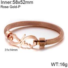 Stainless Steel Rose Gold-plating Bangle