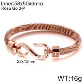 Stainless Steel Rose Gold-plating Bangle