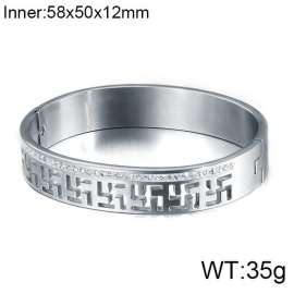 Stainless Steel Stone Bangle