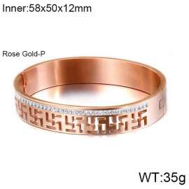 Stainless Steel Stone Bangle