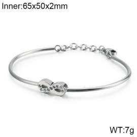 Stainless Steel Stone Bangle