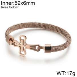 Stainless Steel Rose Gold-plating Bangle