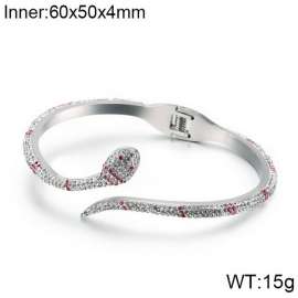 Stainless Steel Stone Bangle