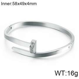 Stainless Steel Stone Bangle