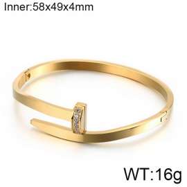 Stainless Steel Stone Bangle