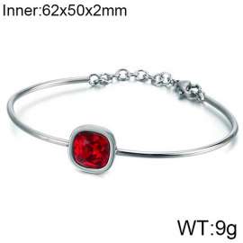 Stainless Steel Stone Bangle