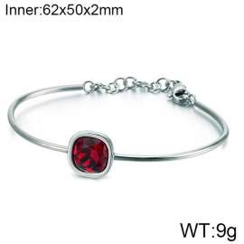 Stainless Steel Stone Bangle