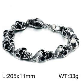 Stainless Skull Bracelet