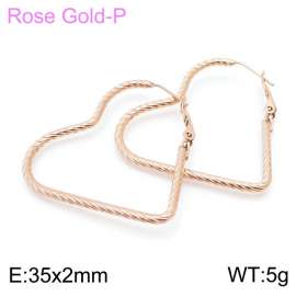 SS Rose Gold-Plating Earring