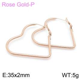 SS Rose Gold-Plating Earring