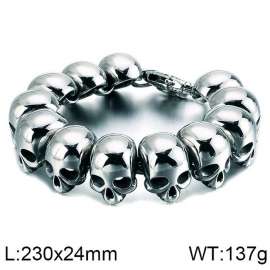 Stainless Skull Bracelet