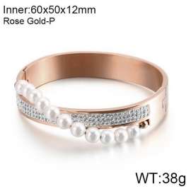 Stainless Steel Stone Bangle