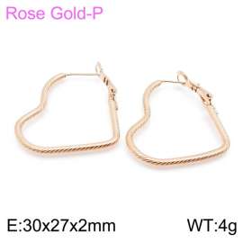 SS Rose Gold-Plating Earring