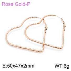 SS Rose Gold-Plating Earring