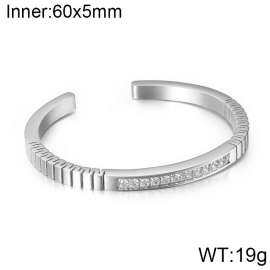 Stainless Steel Stone Bangle